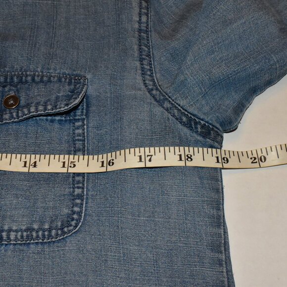 Loft Long Sleeve Button Down Linen Blend Shirt Top Size S - Picture 5 of 13